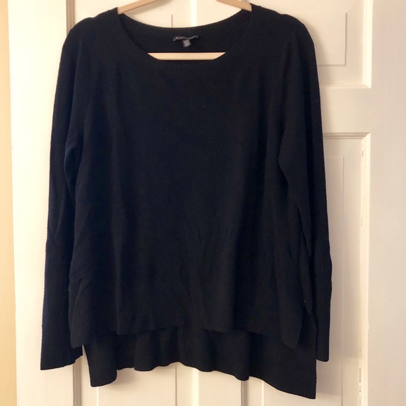Eileen Fisher Tops - Eileen Fisher Black Merino Wool Knit Top